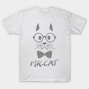 Grid Mr Cat T-Shirt